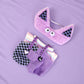 Abincee 17cm Doll Clothes Compatible with Labubu enhanced Doll Outfit Set Fashion Designed Dresses (Purple)
