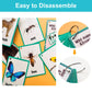 Lilias Wild Animals & Insects Flash Cards, Toddler Learning Toys, Preschool Learning Toys, Homeschool Supplies, Learning Supplies For Kindergarten, 4.3 X 3.14 Inch, 48 Cards In Set