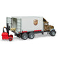Bruder Toys 02828 Mack Granite UPS Logistics Truck with Forklift Vehicles-Toy