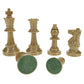 We Games Color Bright Plastic Staunton Tournament Chess Pieces With 3.75 In. King - Half Chess Set Of Chess Pieces Only, Gold