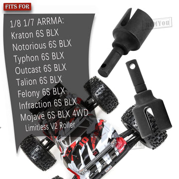RCMYou Diff Outdrives Upgrades Part for 1/8 ARRMA Kraton Notorious Outcast Talion Typhon 6S BLX 4WD,1/7 Felony Infraction Mojave