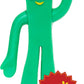 NJ Croce Gumby Mini Figures - 3-inch Bendable Plastic Toys, Green, Pack of 12, Model GP-106-H