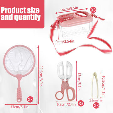 3 Sets Bug Catcher Kit For Kids Outdoor Exploration Kit Kid Summer Toys Nature Explorer Kit Bug Collection Kit With Insect Catch