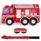 Fire Truck Piata with Hanging Loop Blindfold Bat and Confetti Filler for Kids Boys Firefighter Firetruck Theme Birthday Party De