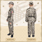 Giftinbox Army Costume For Kids, Soldier Military Costumes For Boys, Halloween Costumes For Kids Boys, Kids Army Soldier Uniform Age 3-10 Size M