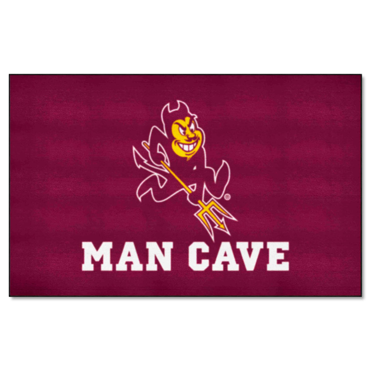 FANMATS 17240 Arizona State Sun Devils Man Cave UltiMat Rug - 5ft. x 8ft. | Sports Fan Area Rug, Home Decor Rug and Tailgating M