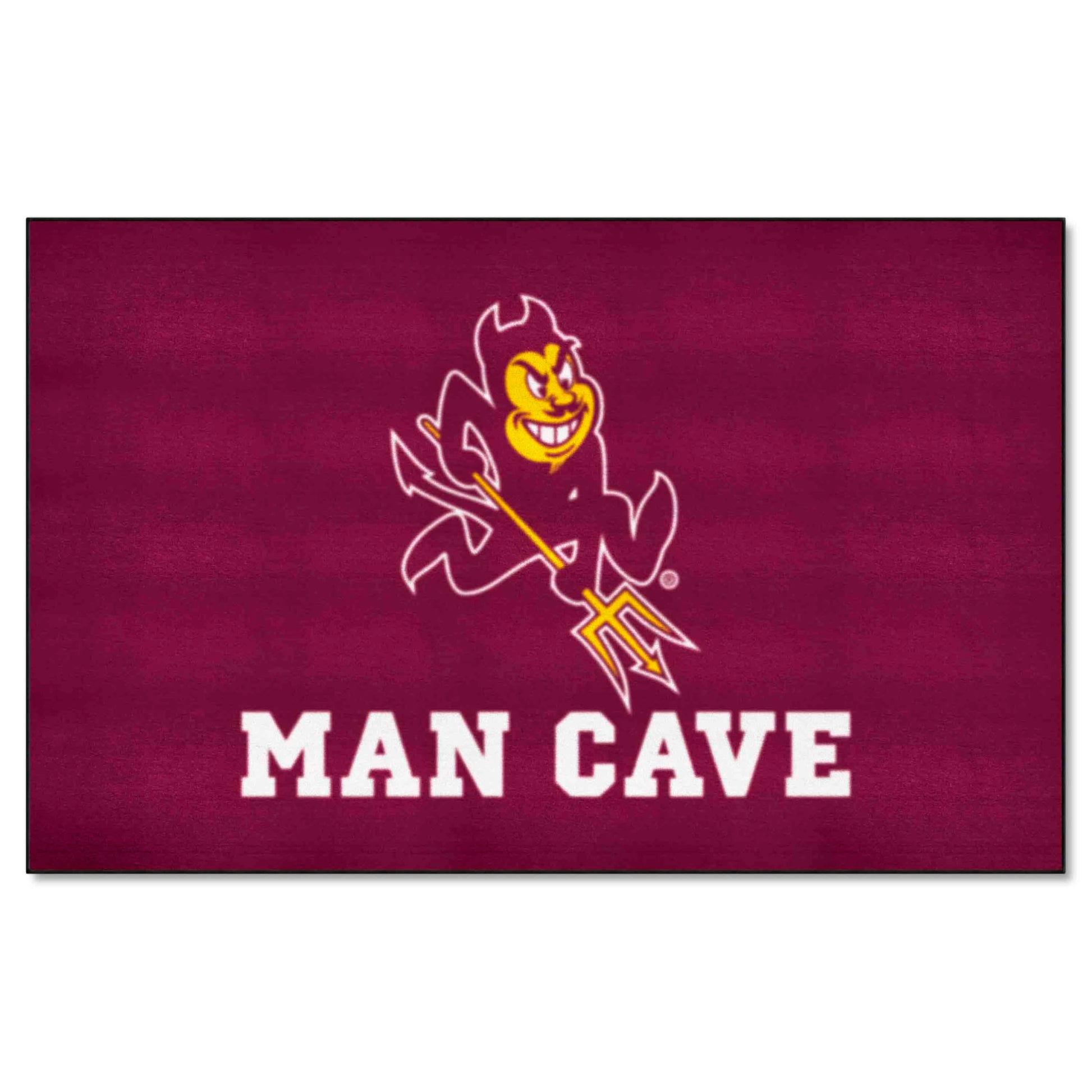 FANMATS 17240 Arizona State Sun Devils Man Cave UltiMat Rug - 5ft. x 8ft. | Sports Fan Area Rug, Home Decor Rug and Tailgating M
