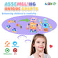 Hdsahdok Wooden Snap Together Building Toys, Stem Blocks Toys, 28 Pcs Robot Take Apart Toys Playset, Montessori Educational Fine