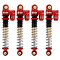 INJORA 43mm Shocks Aluminum Threaded Tele Absorber Damper Upgrades Parts Accessories for Axial SCX24 Gladiator Deadbolt C10 (Red