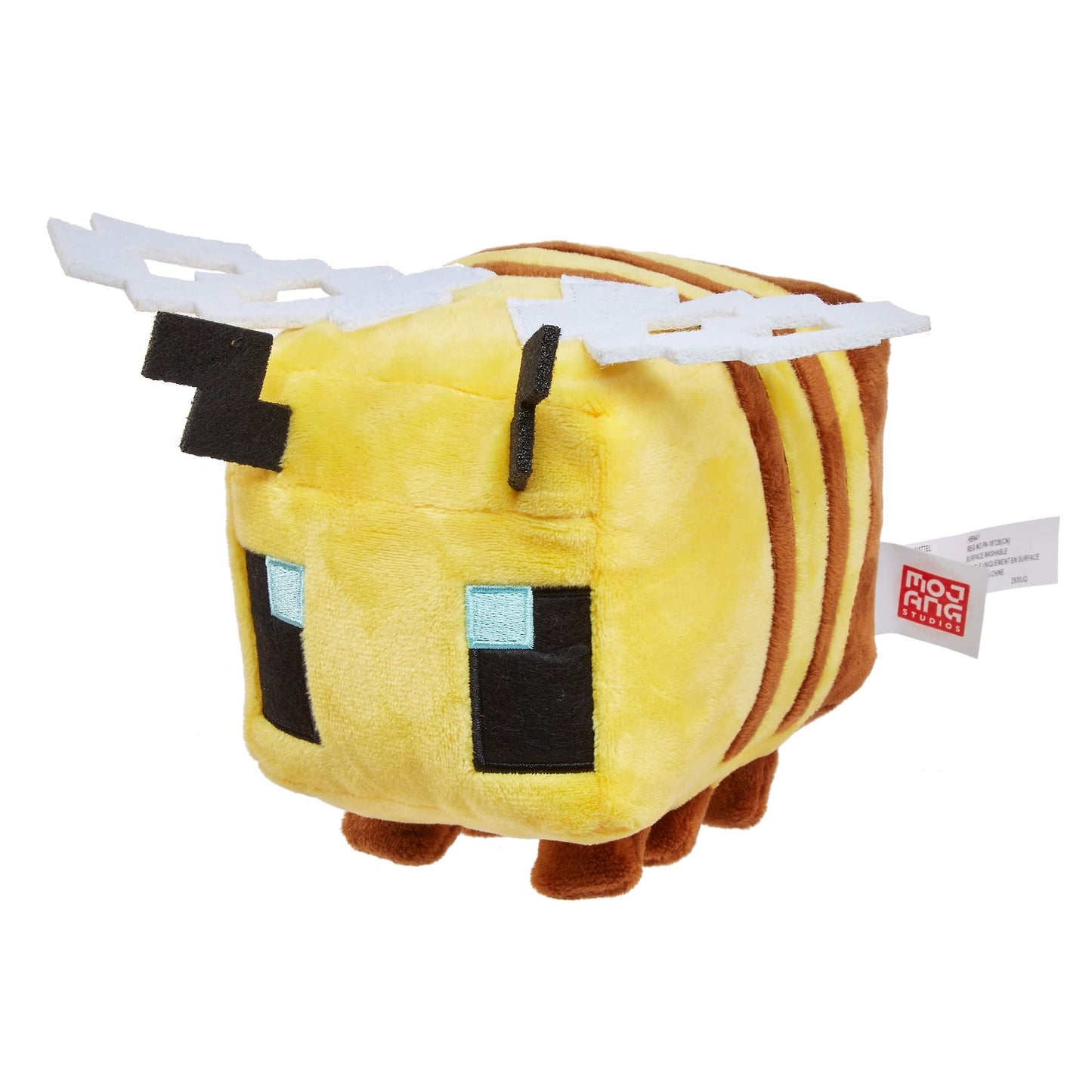 Mattel Minecraft Basic 8-inch Plush Bee Stuffed Animal Figure  Soft Doll Inspired by Video Game Character