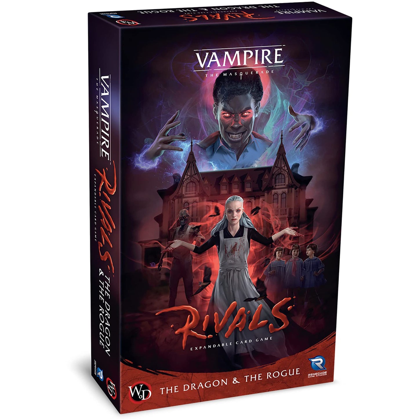 Renegade Games Studios Vampire: The Masquerade Rivals Expandable Card Game The Dragon & The Rogue Expansion - Ages 14+, 2-4 Players, 30-70 Min (Rgs02458)