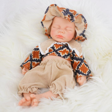 Kuiceo Reborn Baby Dolls That Lifelike -12 Inch Full Body Silicone Sleeping Baby Boy Handmade Face Realistic Body Details For Ch