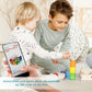 Ulanik Rainbow Balls In Cups Toddler Montessori Toys For 1+ Year Old Kids Wooden Matching Game For Learning Color Sorting And Counting — 7 Balls, 1.18 In