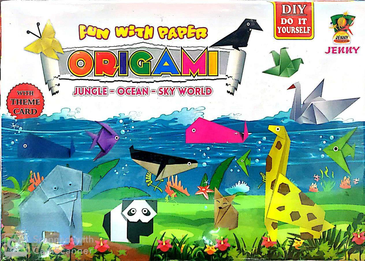 Smart Picks Diy Origami (Art Of Paper Folding) Fun Game For Kids In Theme Of Jungle, Ocean And Sky World