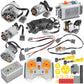 Habow 45Pcs Power-Function Technic-Parts Kit M/L/Xl/Servo/Train-Motor Ir Speed Remote Control Battery Box Ir Receiver Extension Wire Light Cord Control Switch Compatible With Lego-Motor-Kit.