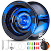 Magicyoyo Professional Unresponsive Yoyo For Kids And Adults, Trick Yoyo N11 Plus With Dual Purpose Mode, Metal Yo Yo Responsive Mode For Kids Beginner + 12 Yo Yo Strings + Bearing Kit