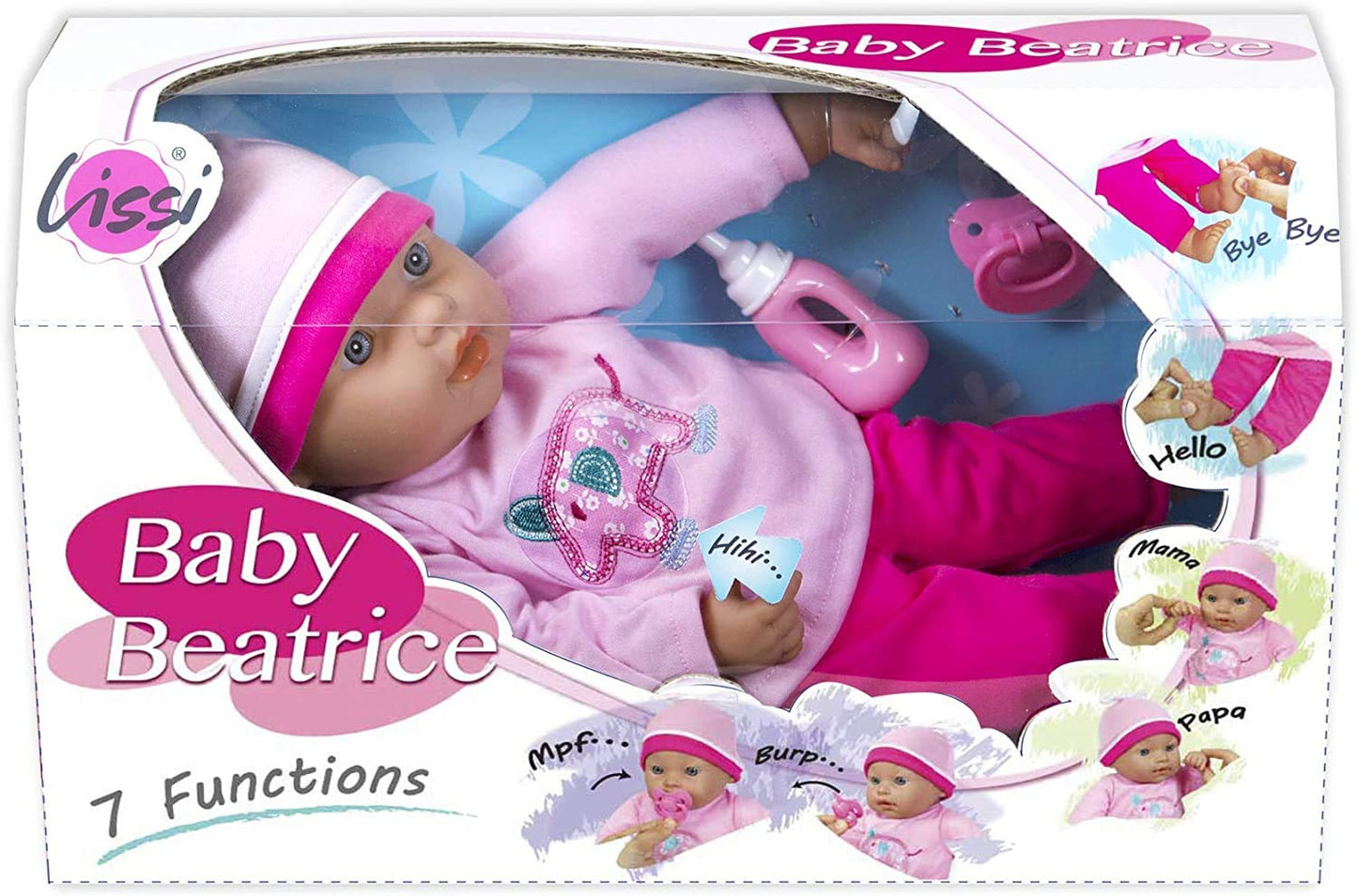 Lissi 16' Interactive Baby Doll With Accessories, 16 Inches , Pink