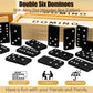 Hungdao 24 Pack Mini Dominoes Set Bulk Double 6 Dominoes Wooden Miniature Classic Board Games Party Favor Travel Box Educational Toys For Adults With Brown Wood Case