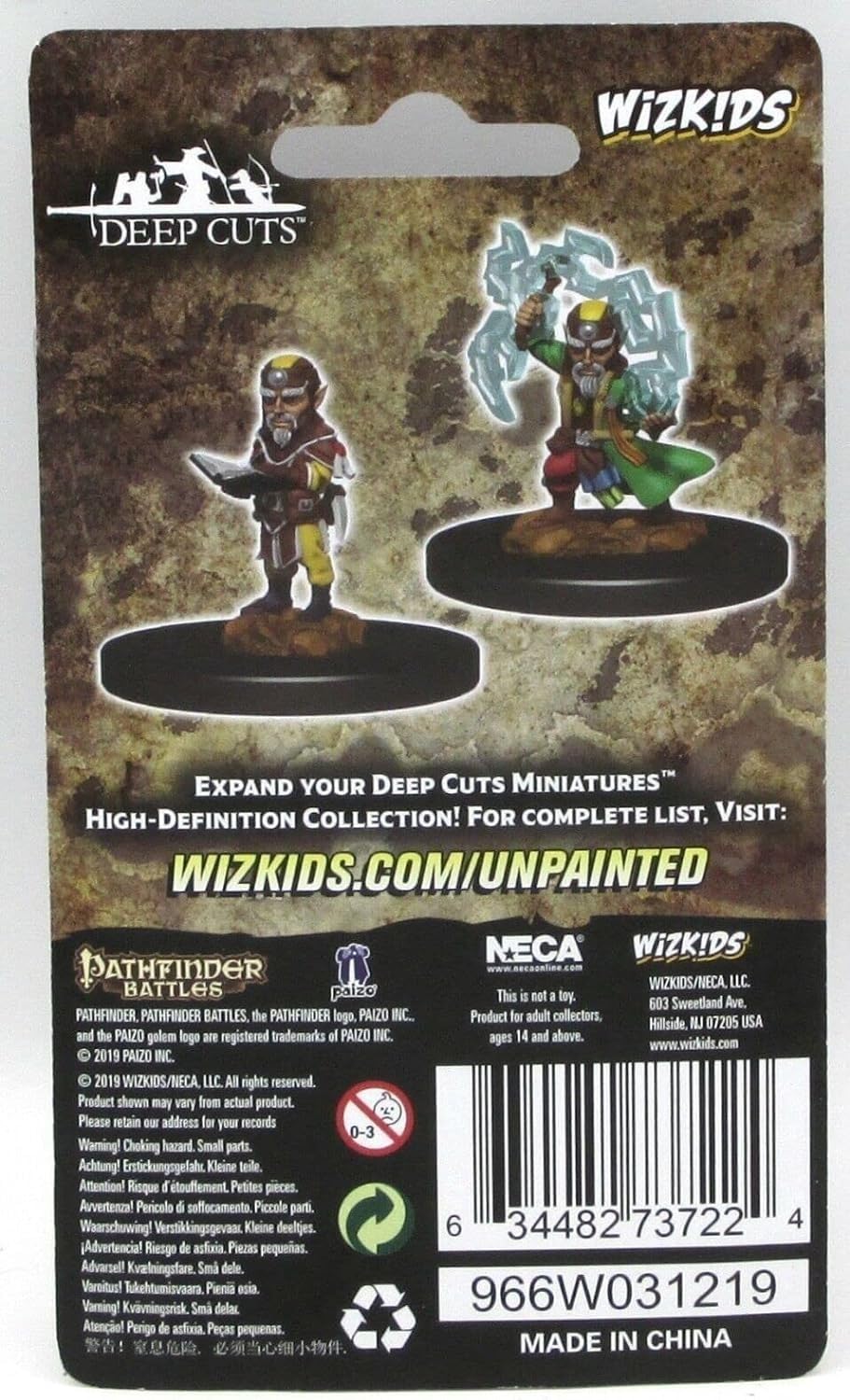 Deep Cuts Pathfinder Unpainted Miniatures: Wave 9: Gnome Male Sorcerer