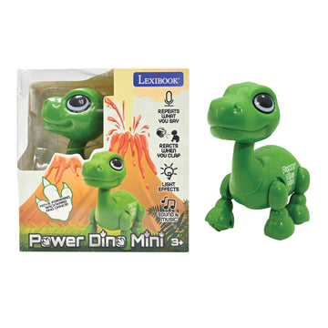 Lexibook Power Dino Mini - My Little Dinosaur Robot - Dinosaur Robot With Sounds, Music, Light Effects, Voice Repeat And Sound R