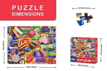 Springbok'S 2000 Piece Jigsaw Puzzle Snack Treats - Made In Usa
