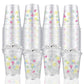 WPDISCZ 50pcs Yellow Cartoon Plastic Cups Jellyfish Flowers Pattern Disposable Clear Plastic Cups Party Gifts Perfect for Ocean 