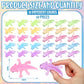 Meooeck 60 Pcs Mini Axolotl Animals Toys Bulk Cute Squeeze Axolotl Fidget Stress Relief Salamander Animal Sensory Toys for Child