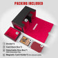 Kabinka Deck Box for MTG with Commander Display  3 in 1 Trading Card Storage Box Fit 200 Double-sleeved Cards  Removable Deck Case for TCG/Sports Cards with 2 Magnetic Card Holders (Black Red)