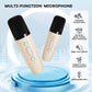 Yll Mini Karaoke Machine With 2 Wireless Microphones For Kids Adults, Portable Bluetooth Speaker Gift For Girls Toys 4, 5, 6, 7, 8, 10, 12+ Years Old Teens Birthday(Beige)