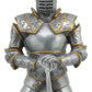 ITALIAN MEDIEVAL KNIGHT LONG SWORSMAN STATUE 9H FIGURINE ROYAL SUIT OF protective covering