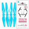 Master Airscrew Stealth Propellers for DJI Mavic Air - 4 Pcs, Blue, Plastic, Model MA.MC05333SL4