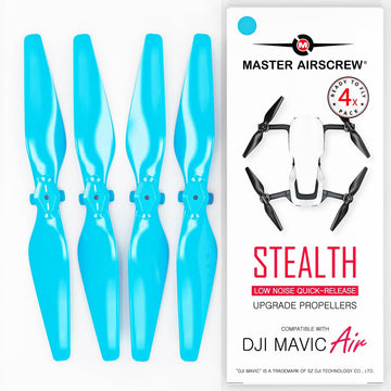 Master Airscrew Stealth Propellers for DJI Mavic Air - 4 Pcs, Blue, Plastic, Model MA.MC05333SL4