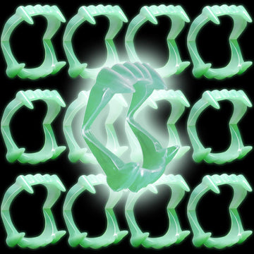 Halloween Teeth Glow in The Dark Fangs Teeth, Dress-Up, Pretend Play (1000-Pack)