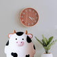 H&W Cow Piggy Bank, M Size, Unbreakable Coin Box For Kids, Cute Animal Money Bank Birthday For Boys Girls,Coin Saving Boxes (White)