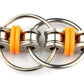 Tom'S Fidgets Original Flippy Chain Fidget Toy - Perfect For Adhd, Anxiety, And Autism - Bike Chain Fidget Stress Reducer For Adults And Kids (1, Orange)