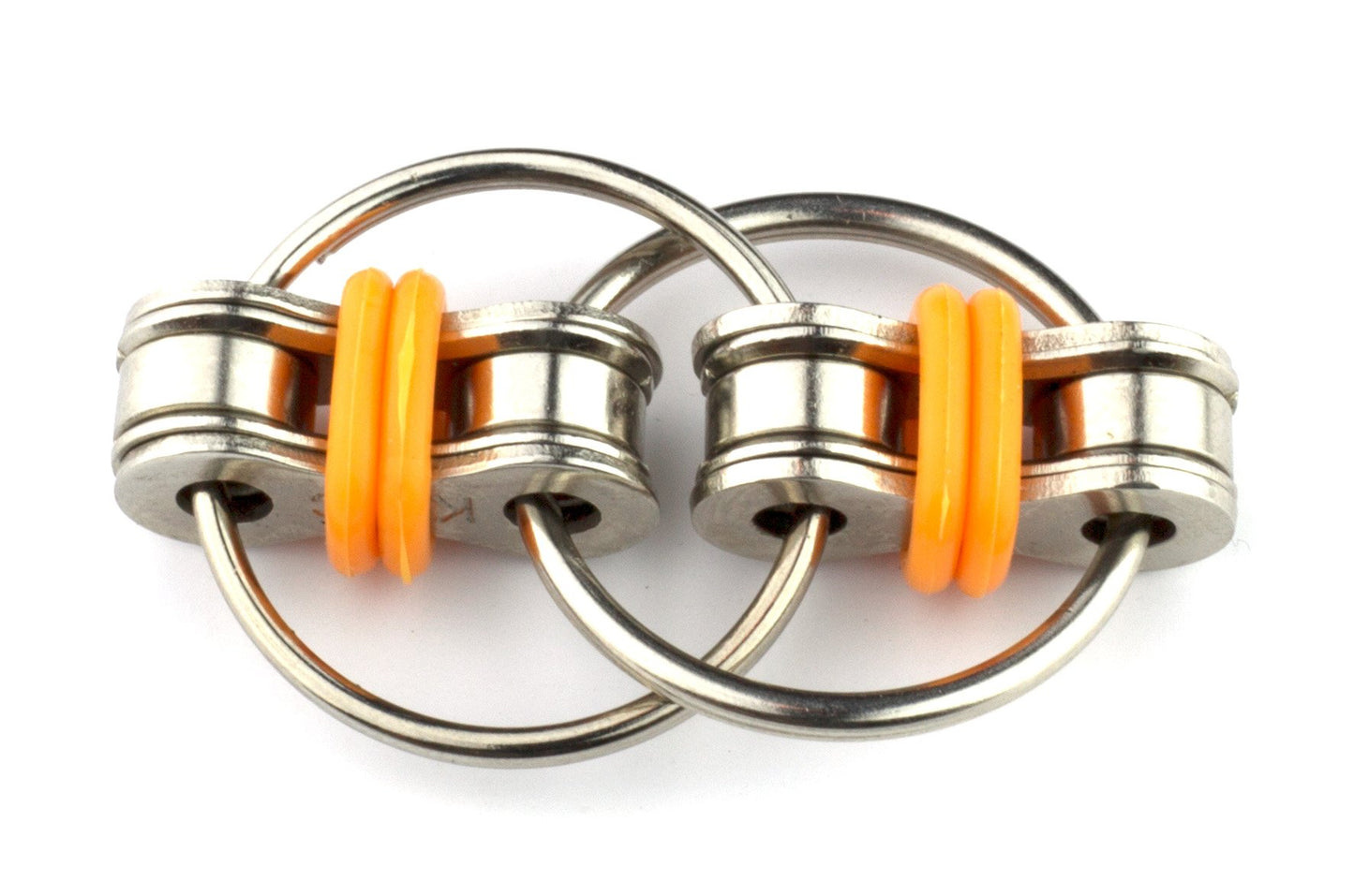 Tom'S Fidgets Original Flippy Chain Fidget Toy - Perfect For Adhd, Anxiety, And Autism - Bike Chain Fidget Stress Reducer For Adults And Kids (1, Orange)