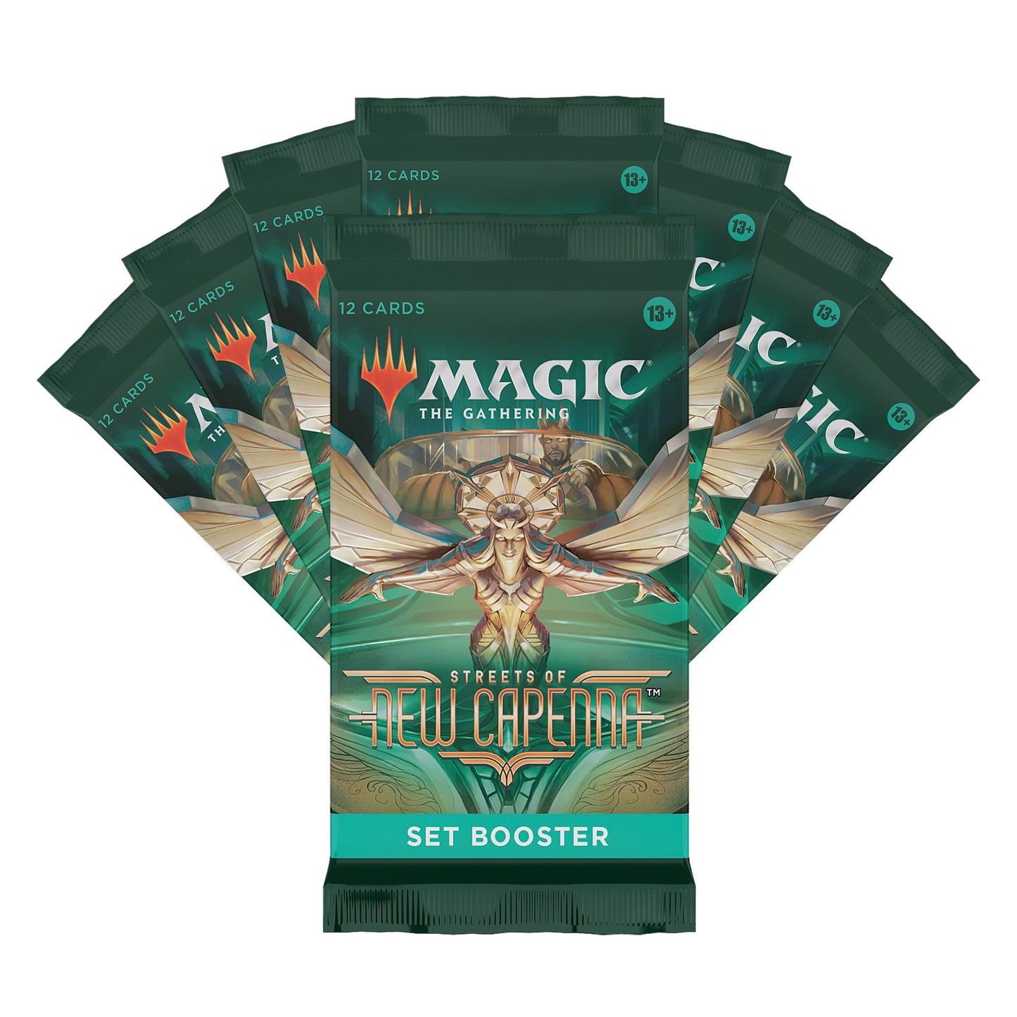 Magic: The Gathering Streets Of New Capenna Bundle | 8 Set Boosters + Accessories
