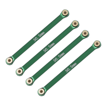 DJX Aluminum Suspension Linkage & Steering Rod Tie Links Set Accessories for AXIAL SCX24 AXI90081 1/24 RC Crawler Car (Green)
