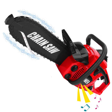 Liberty Imports Power Construction Tool Electric Chainsaw Toy Play Set with Rotating Chain and Realistic Sounds - Kids Pretend C