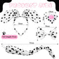 Syhood Puppy Dog Costume Set Kids Dog Ears Headband Bowtie Nose Tail Paw Gloves Puppy Animal Costume For Halloween Carnival World Book Day(Black White,Classic Style)