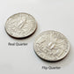 Canailles Hinged Bite And Folding Quarter Coin, Magic Trick Cool Quarter For Pranks, Tricks And More