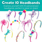 Creativity for Kids Fashion Headband Making Kit - 10 DIY Headbands, Multicolor, Arts and Craft Kit for Ages 5-7, Model 1819000