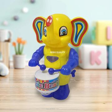 Rishi Quality Dancing Elephant Toy With Music And Colourful Lights For Baby Girl, Boy. Dancing Action Toy For Kids. Birthday Gif