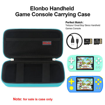 Elonbo Carrying Case for TEBIYOU/ Great Boy/ Beico Handheld Game Console Retro Video Games, Portable Gaming Player Travel Storag