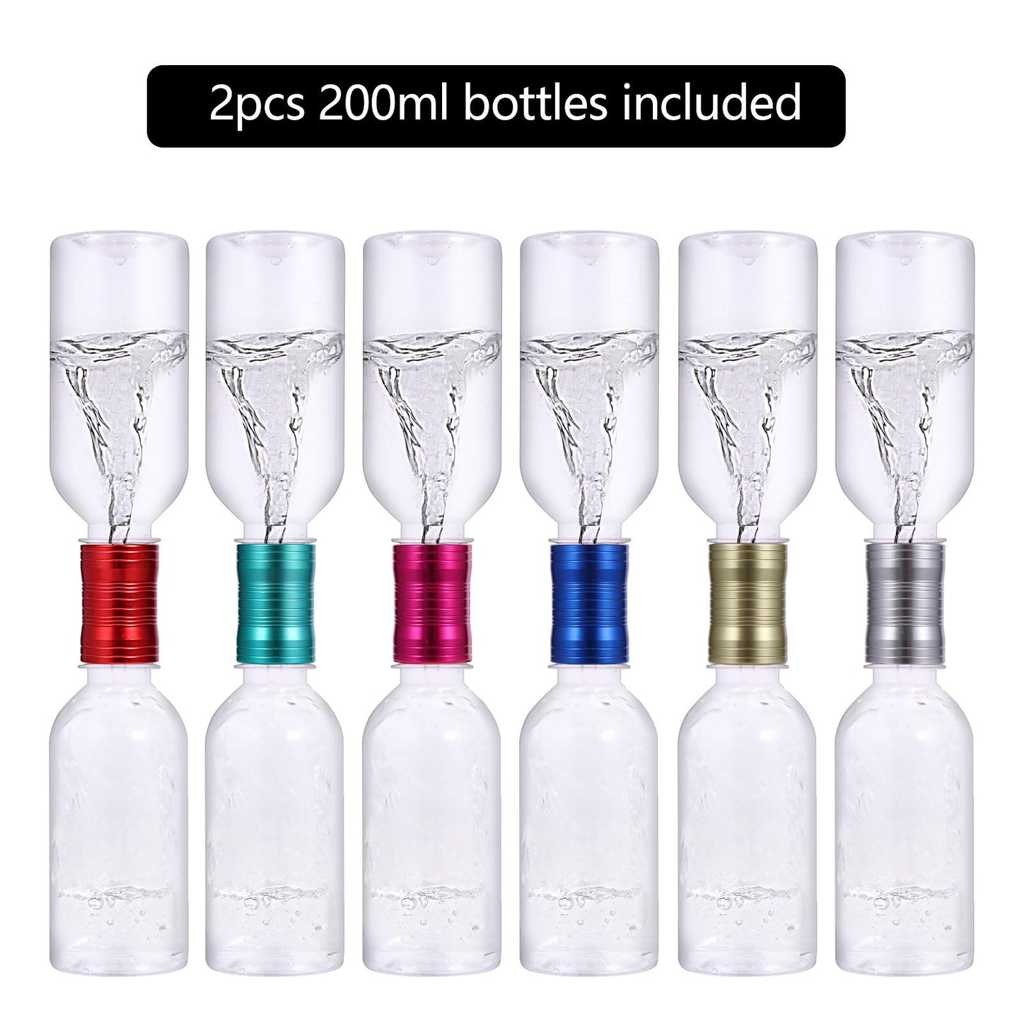 Waitahug Tornado Maker, Weather Toys, Ultra-Light Aluminum Connecting Tube, Including 2 Empty Bottles, Watertight Tornado Toy, S