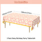 3 Pack Daisy Tablecloth Daisy Flower Birthday Party Decorations for Girls Disposable Plastic Groovy Table Cloth Groovy Retro Hip