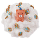 White Foam Slime with Bear Charm - Stretchy Crunchy Slime Party Favors & Sensory Toys for Girls & Boys Gifts