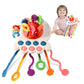 Hooku Montessori Toys For 1 Year Old, Sensory Toys For Babies, Food Grade Silicone Pull String Activity Toy, Fine Motor Toys, Baby Travel Toys, Toddler Baby Girl Boy Gifts