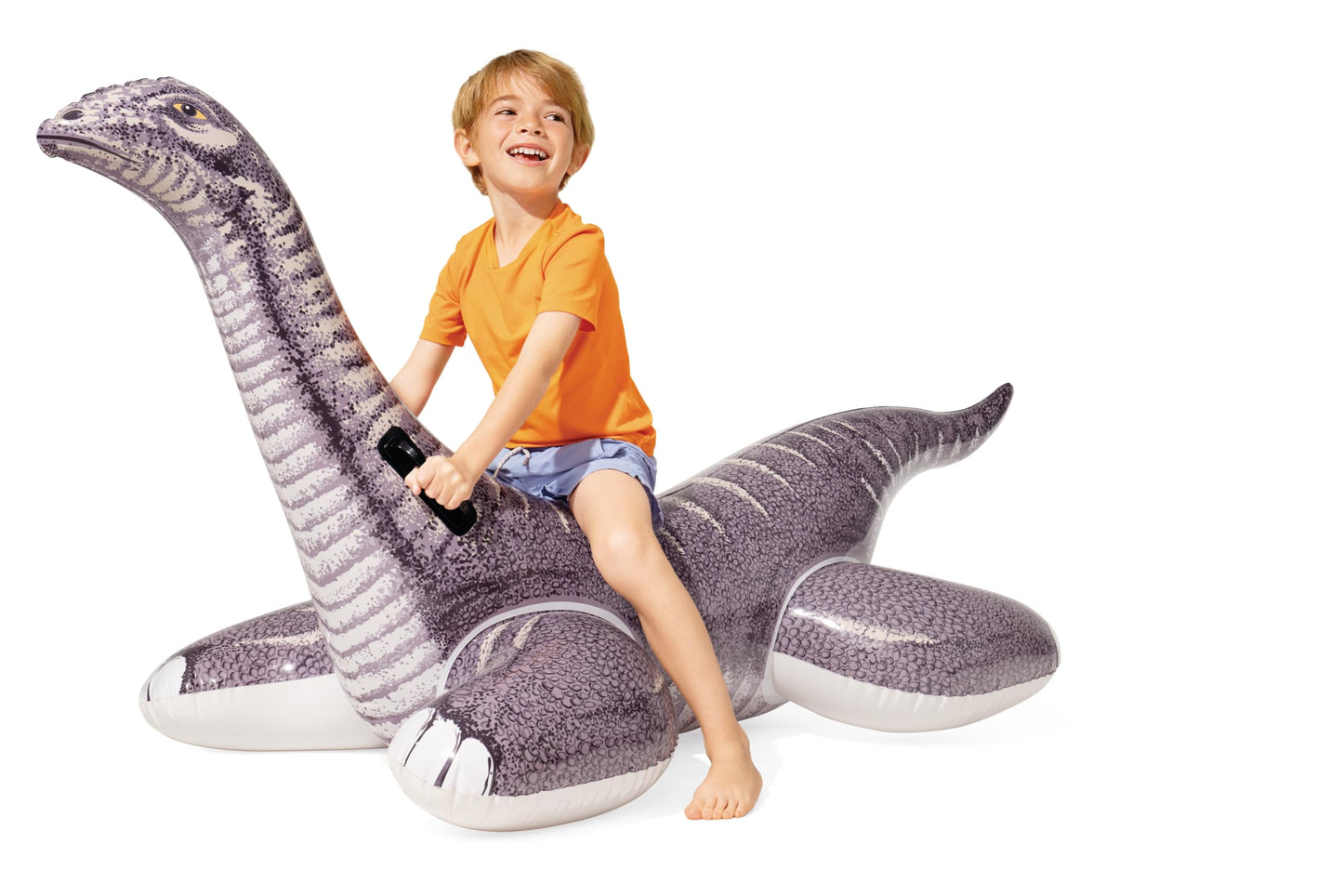 Intex Brontosaurus Inflatable Pool Float: Pool Toy For Kids - Heavy-Duty Handle - 88Lb Weight Capacity - 70'' X 37'' - For Ages