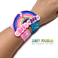 PAITUEND Friend Style Theme Slap Bracelets Party Favors-Cute Unicorn Rainbow Silicone Wristbands (6pack) for Boys & Girls Birthd